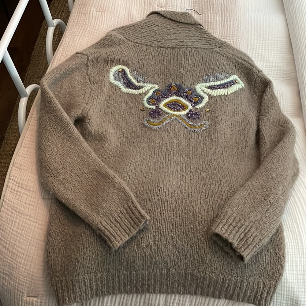 Raquel Allegra Embroidered Cardigan Sz 1 (S-M)